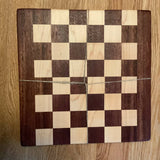 12” x 12” maple and purple heart checkerboard pattern cutting board