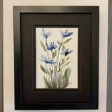 Blue Daisies - Original Watercolor Art