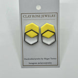 Double Hexagon Studs