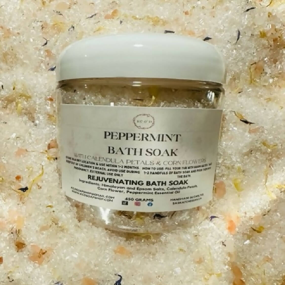 Peppermint Bath Salts Soak