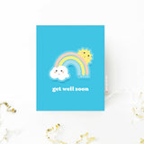 Rainbow Get Well | Card + Sticker | Specialty Greeting Card