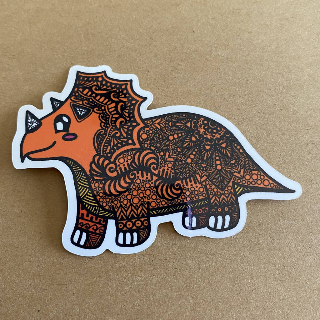 Dino: Triceratops Waterproof Stickers