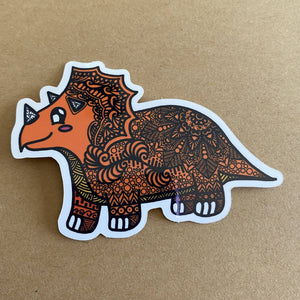 Dino: Triceratops Waterproof Stickers