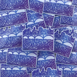 Tangled Saskatoon Skyline Weatherproof Stickers