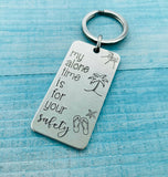 Large Metal Rectangle Keychains