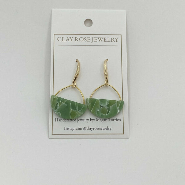 Half Circle Dangle Earrings