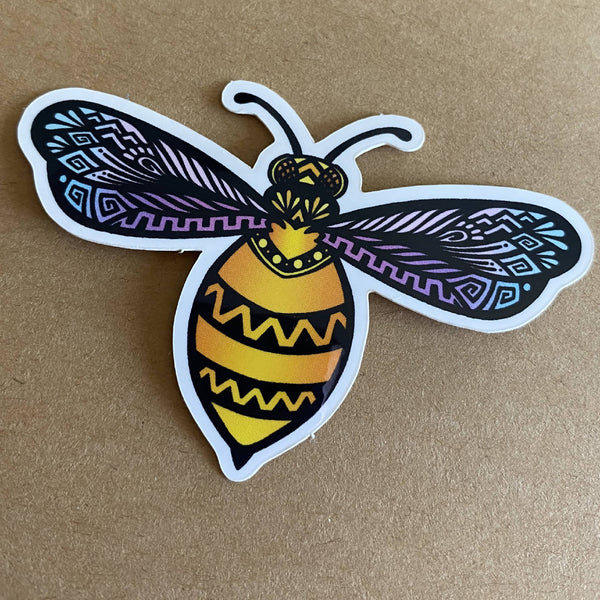 Bee Vibrant Waterproof Stickers