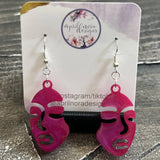 Lady Face Earrings, resin