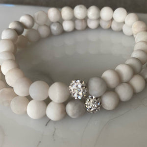 White lace pave Bracelet