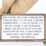 Love Is Patient l Wood Signs