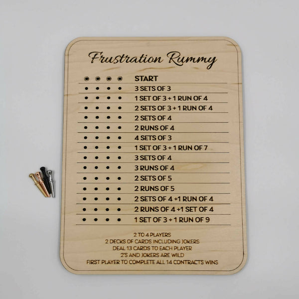 Frustration Rummy board game – handmadesaskyxe