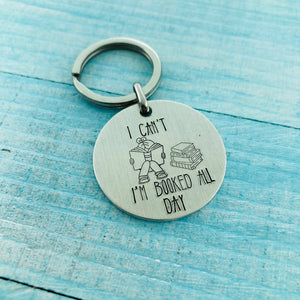 Medium Round Metal Keychain