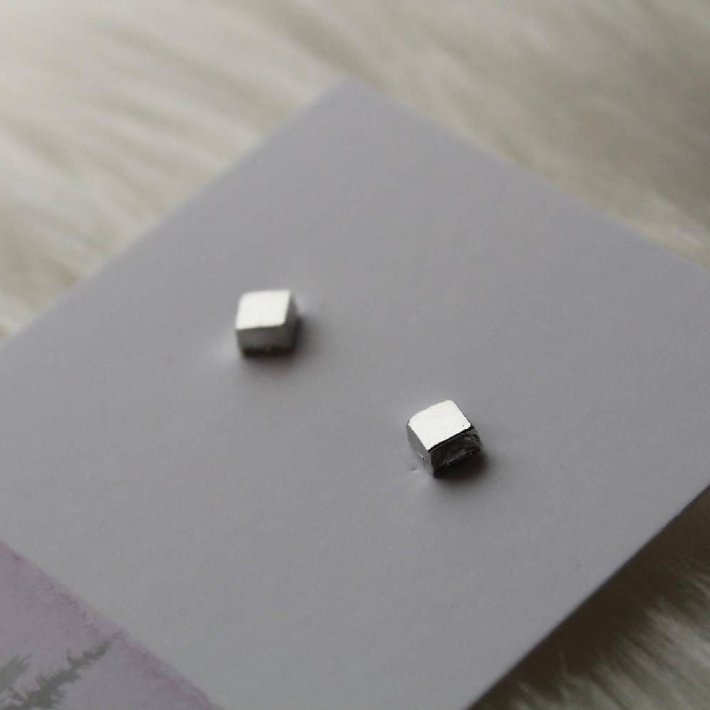 Square geometric earrings - HandmadeSask