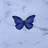 Blue Morpho Butterfly Waterproof Sticker