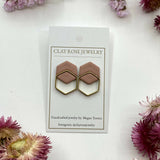 Double Hexagon Studs