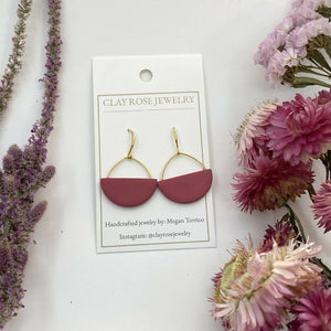 Half Circle Dangle Earrings
