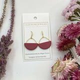 Half Circle Dangle Earrings