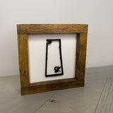 Sask Province Outline 3D Sign - 6"