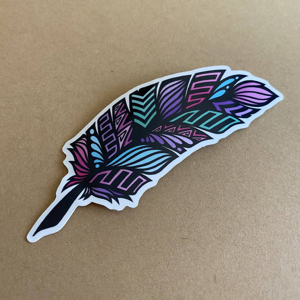 Feather Waterproof Stickers