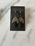 Cascade leaf earrings