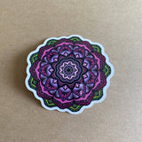 Pink Flower Waterproof Stickers