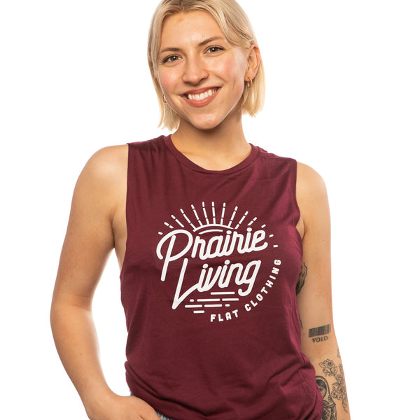 FLAT // Prairie Living / Ladies Muscle Tank