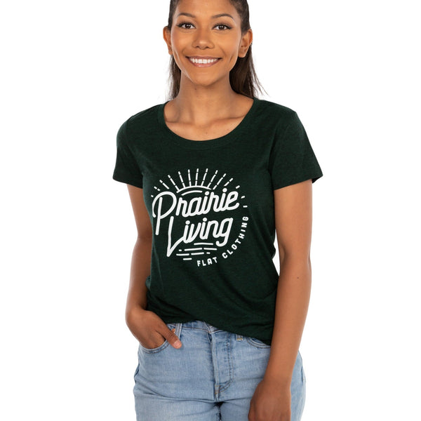FLAT // Prairie Living / Fitted Crew Neck / Ladies