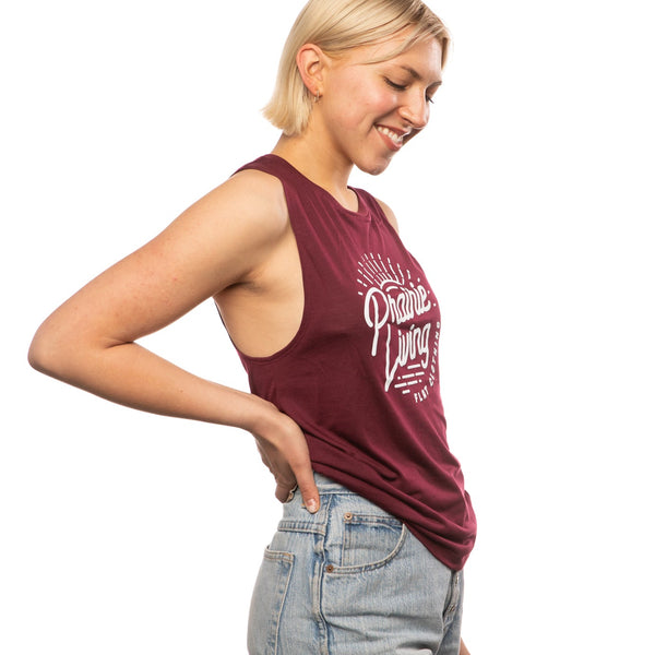 FLAT // Prairie Living / Ladies Muscle Tank