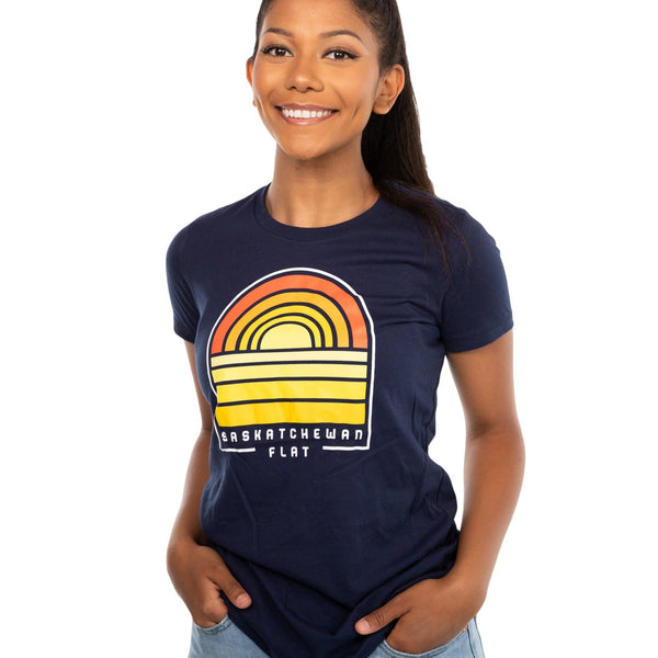 FLAT // Sask Sunset / Ladies T-Shirt