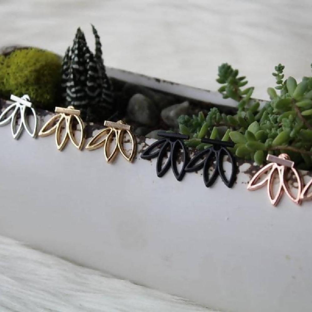 Lotus Earrings - HandmadeSask