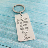 Large Metal Rectangle Keychains