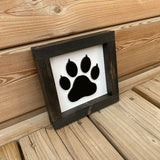Cat Paw Print 3D Sign - 6"