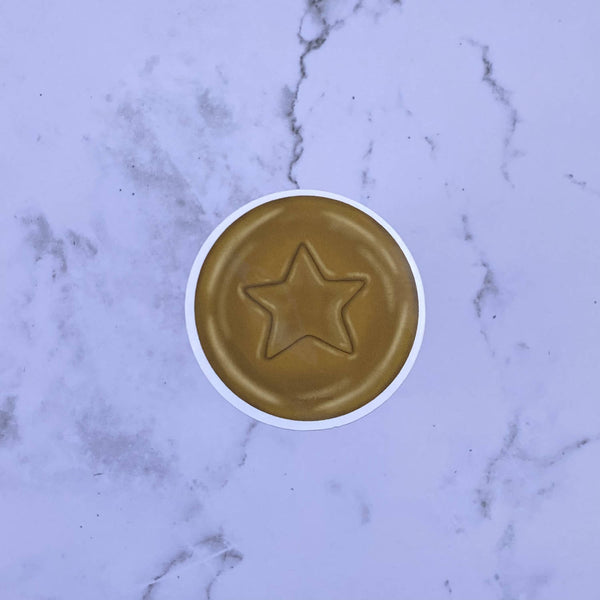 Star Dalgona Waterproof Sticker