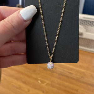 Pave Ball Necklace