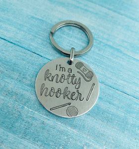 Medium Round Metal Keychain