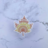 Midi Canadian Maple Leaf Weatherproof Sticker