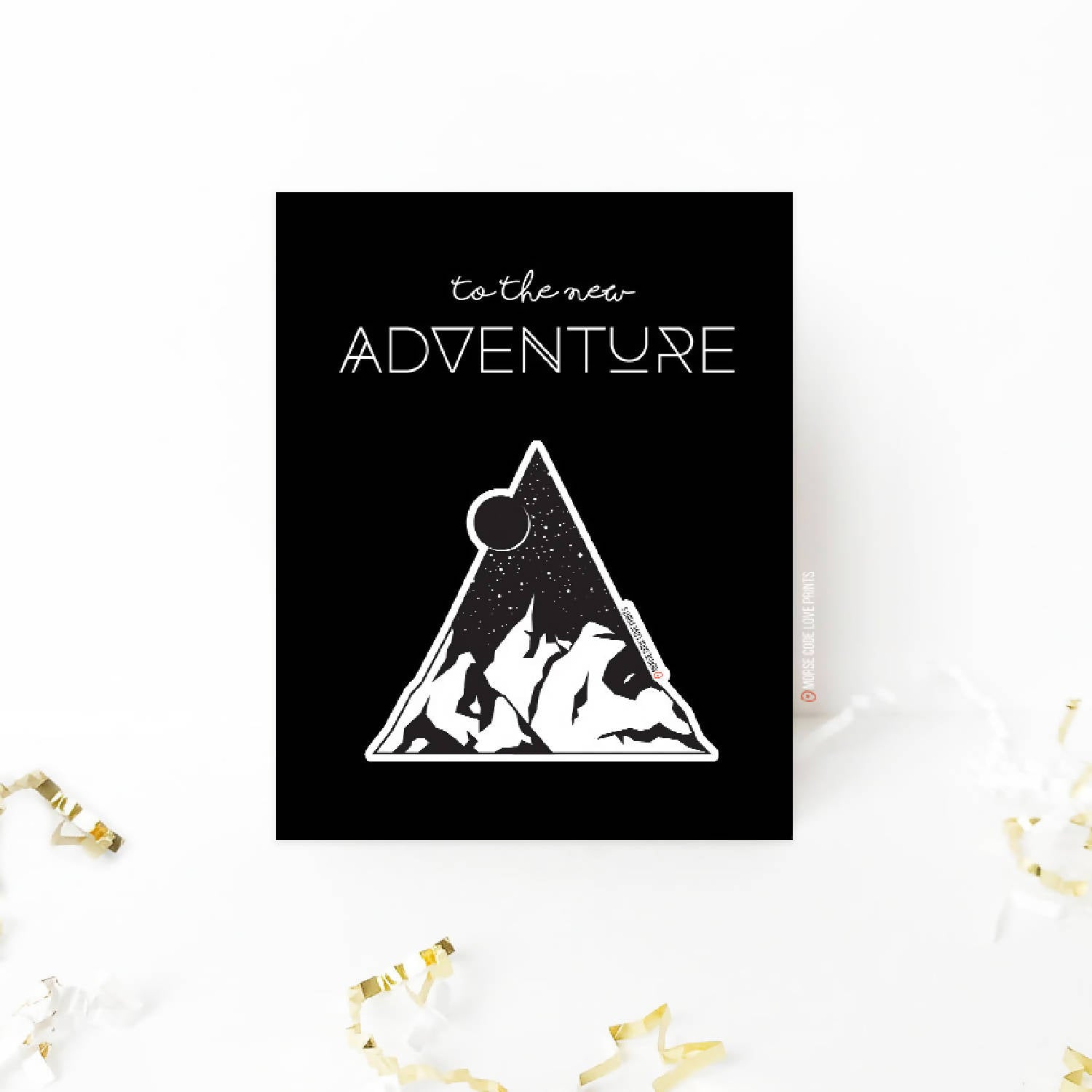To The New Adventure | Card + Sticker | Specialty Greeting Card