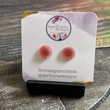 12mm Druzy Earrings, resin