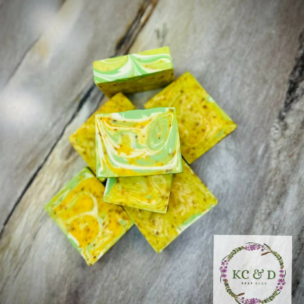 Lemon Essential Oil with Lemon Peel: Goat Milk Soap