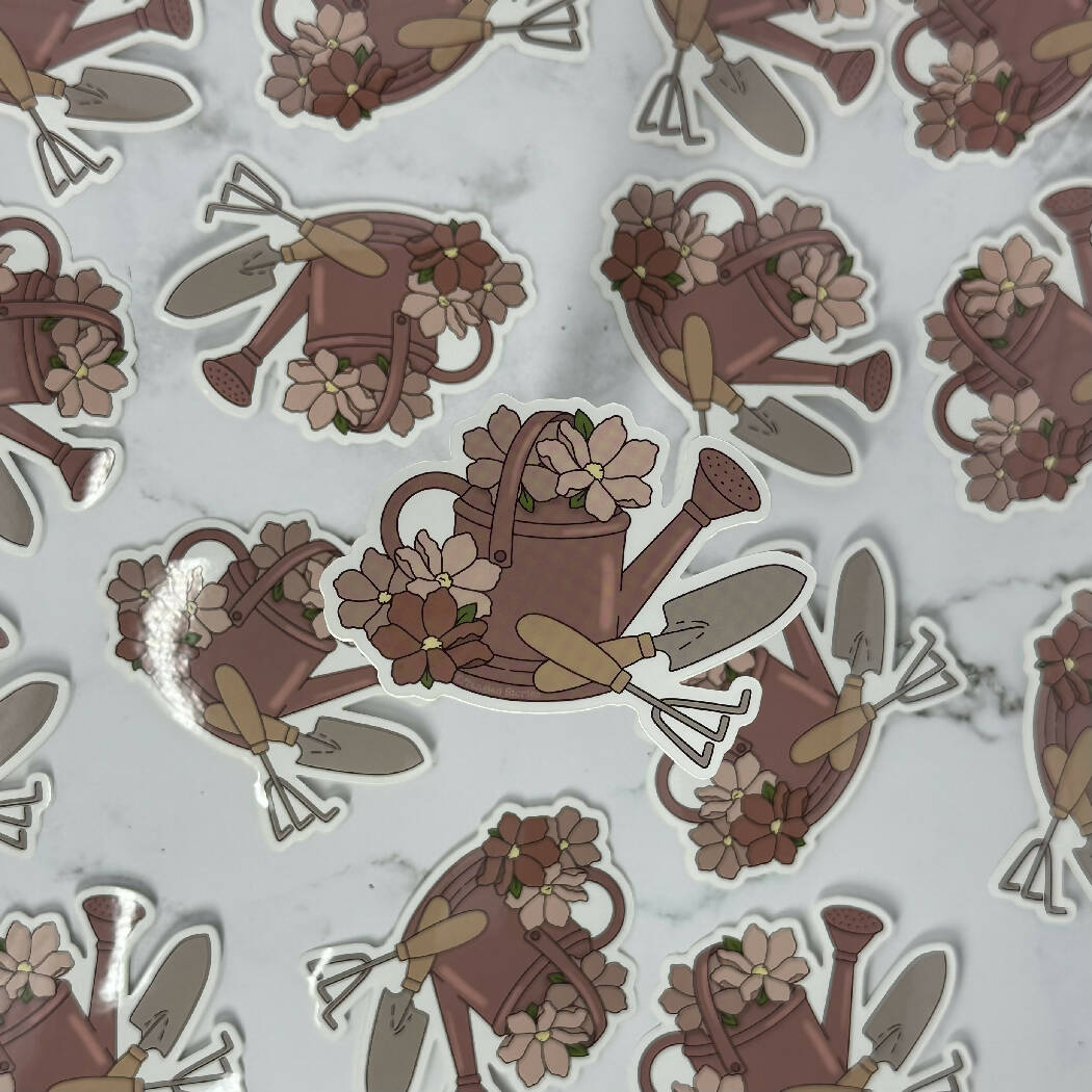 Floral Gardener Weatherproof Sticker