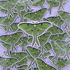 Luna Moth Waterproof Sticker