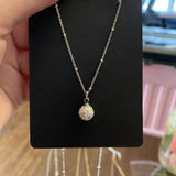 Pave Ball Necklace
