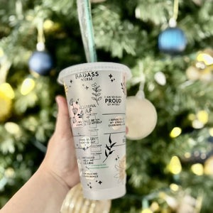 Nurse Affirmations Starbucks Cold Cup