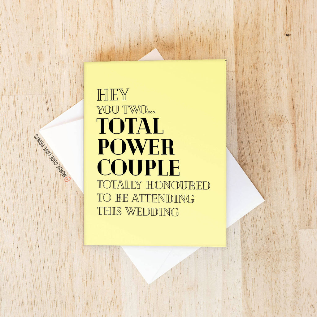 Power Couple | Wedding & Engagement | Greeting Card