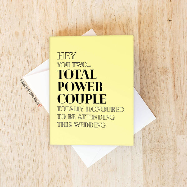 Power Couple | Wedding & Engagement | Greeting Card