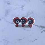 Trio Squid Army Chibi Waterproof Sticker