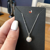 Pave Ball Necklace
