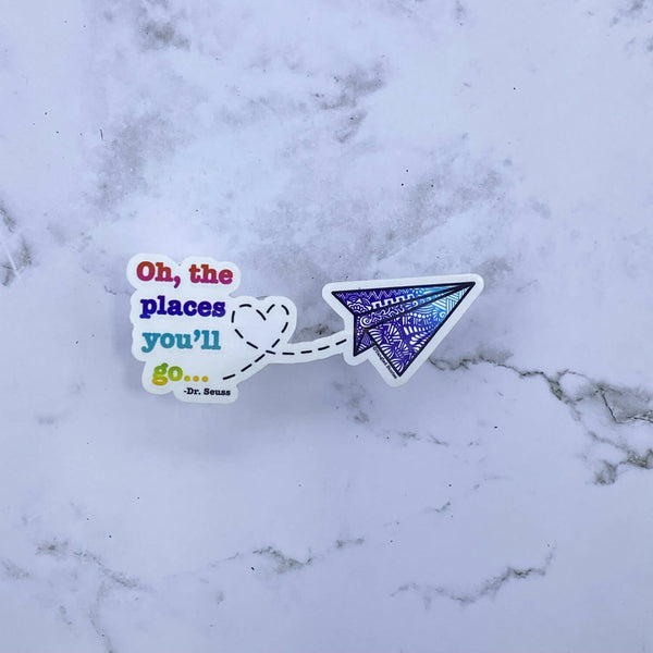Paperplane Weatherproof Sticker