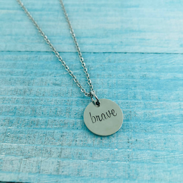 Stainless Steel Necklace - Brave