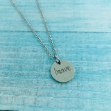 Stainless Steel Necklace - Brave